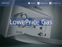 Tablet Screenshot of lowepricegas.com